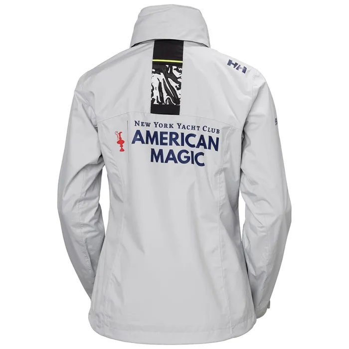 Sailing Jackets Women Helly Hansen W CREW HOODED JACKET 856 Am Sup Grey