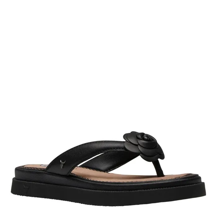 Sandals Women Windsor Smith SPOILT BLACK LEATHER SANDALS Sandals Women Windsor Smith SPOILT BLACK LEATHER SANDALS