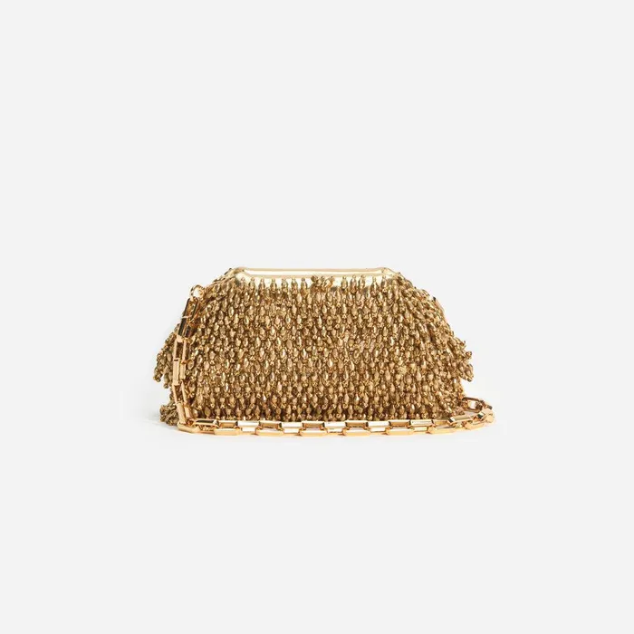 Self Portrait Clutch Bags Gold Crystal Clutch 8211 Women