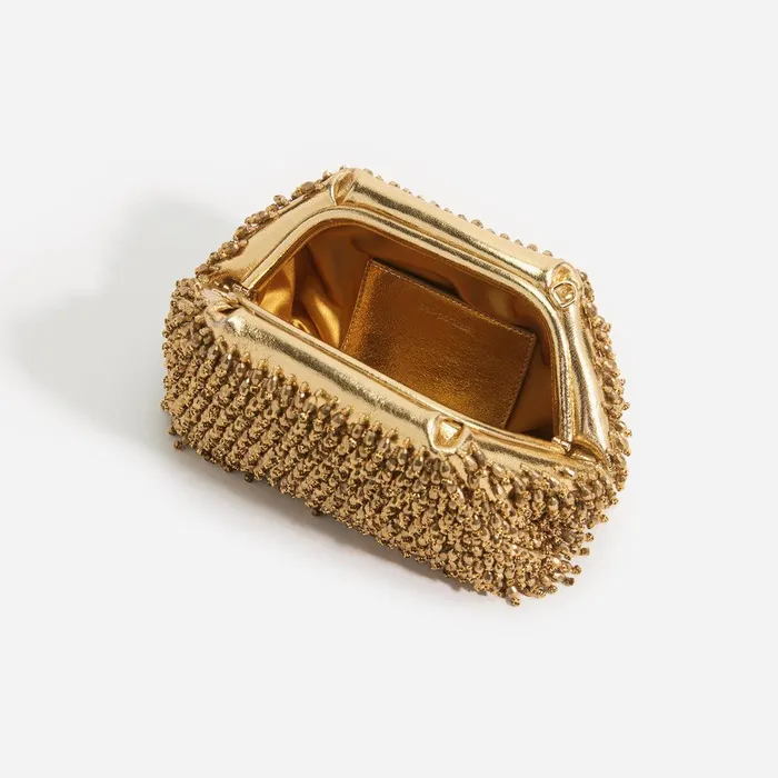 Self Portrait Clutch Bags Gold Crystal Clutch 8211 Women