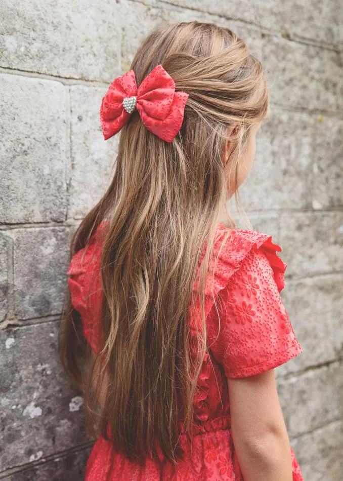 Self Portrait Cotton Bow Hairclip 8211 Kids