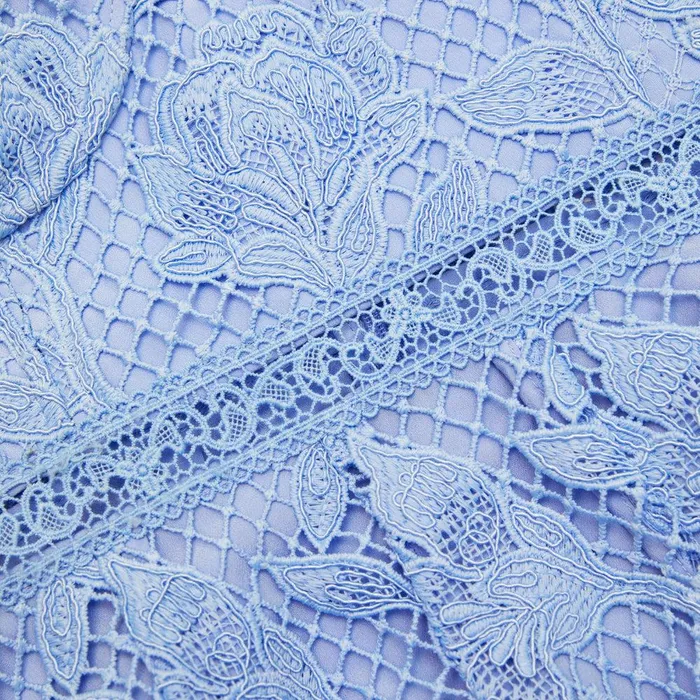 Self Portrait Dresses Blue Lace Midi Sweetheart Dress 8211 Women
