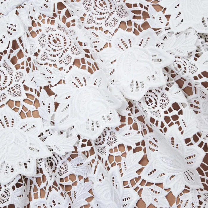 Self Portrait Dresses White Lace Mini Skater Dress 8211 Women