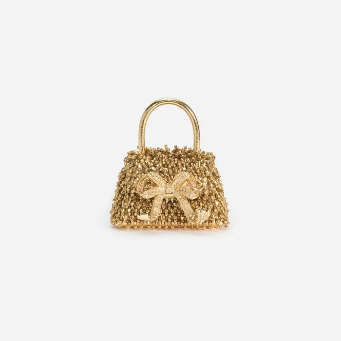 Self Portrait Micro Gold Crystal Embroidery Micro Bag 8211 Women