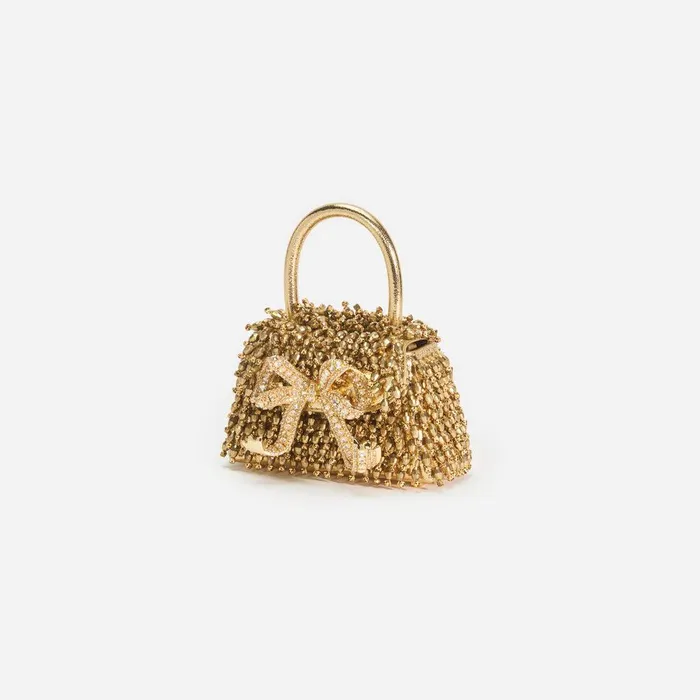 Self Portrait Micro Gold Crystal Embroidery Micro Bag 8211 Women