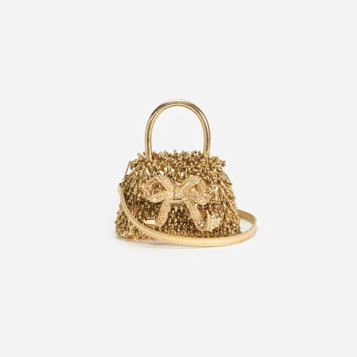 Self Portrait Micro Gold Crystal Embroidery Micro Bag 8211 Women