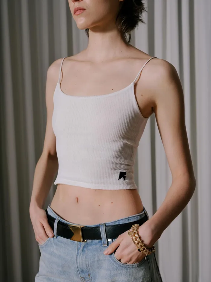 SHEER RIB KNIT TANKTOP Women Rhude Tops SHEER RIB KNIT TANKTOP Women Rhude Tops