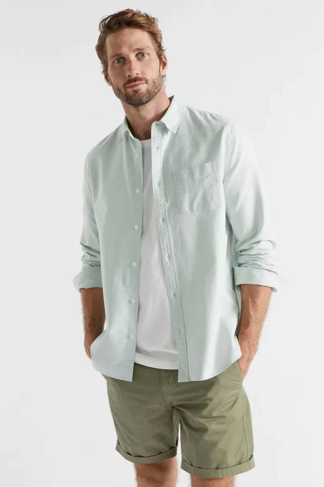 Shirts Man Seed Heritage Oxford Shirt Dusty Mint