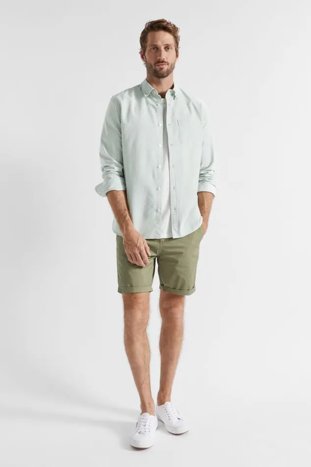Shirts Man Seed Heritage Oxford Shirt Dusty Mint