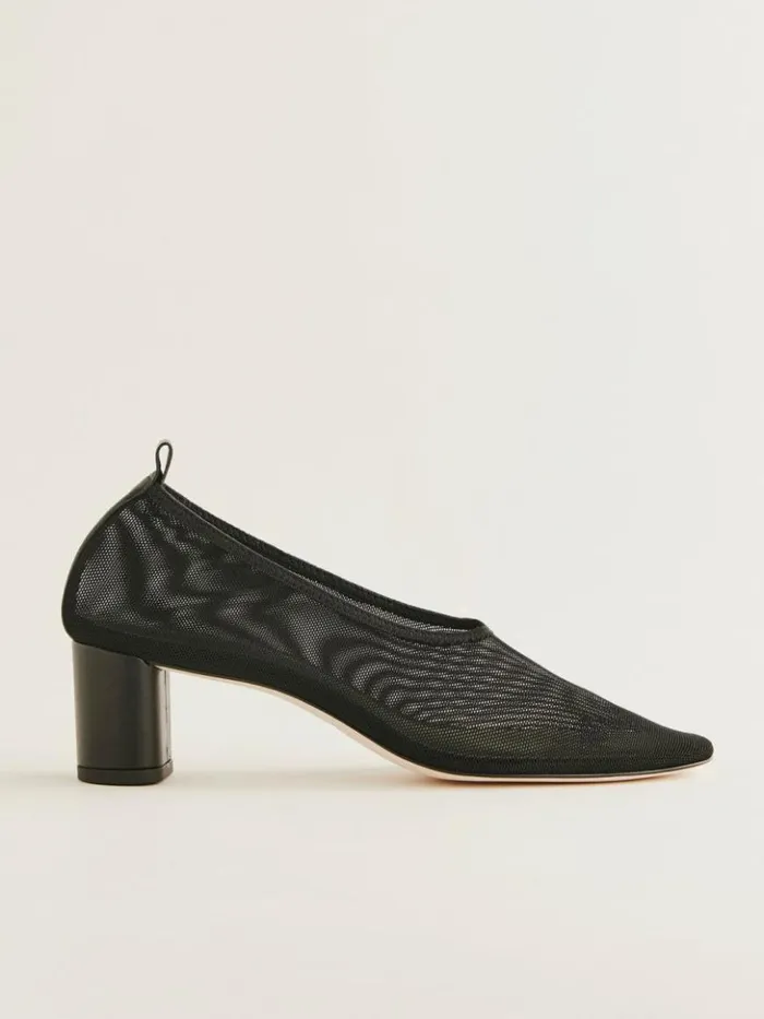 Shoes The Reformation Betsy Pump Black Mesh