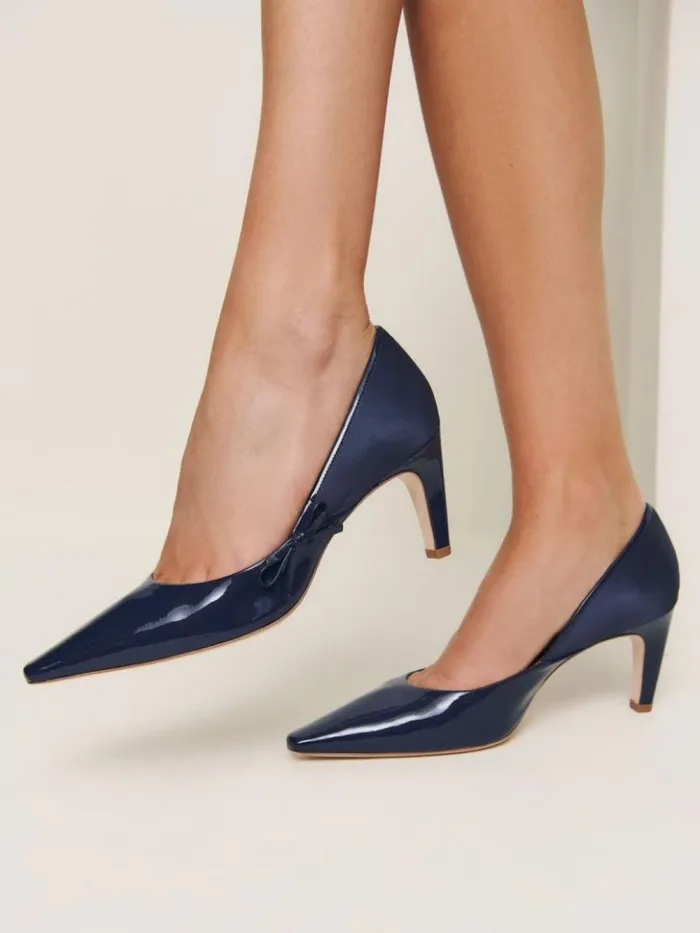Shoes The Reformation Neve Bow Pump After Hours
