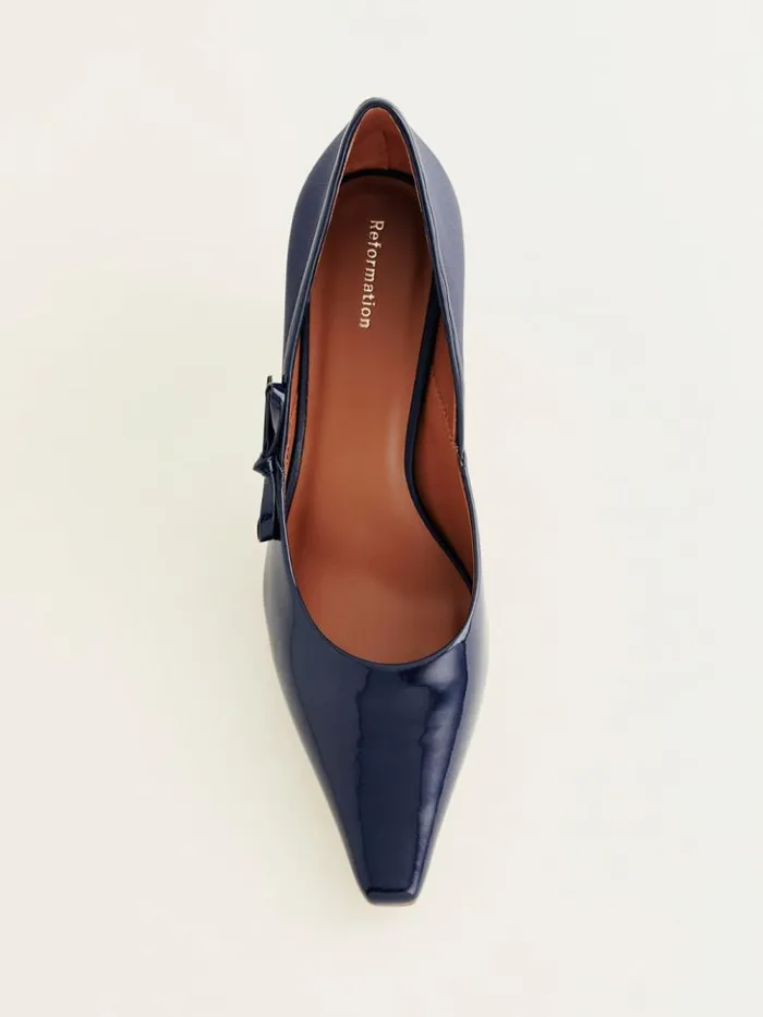 Shoes The Reformation Neve Bow Pump After Hours