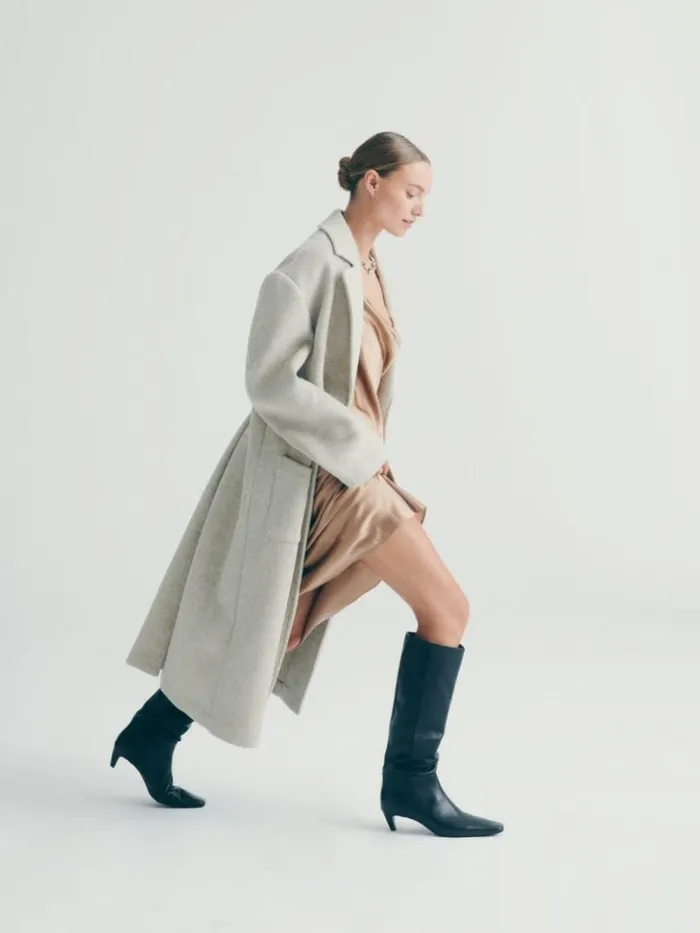 Shoes The Reformation Remy Knee Boot Black Leather