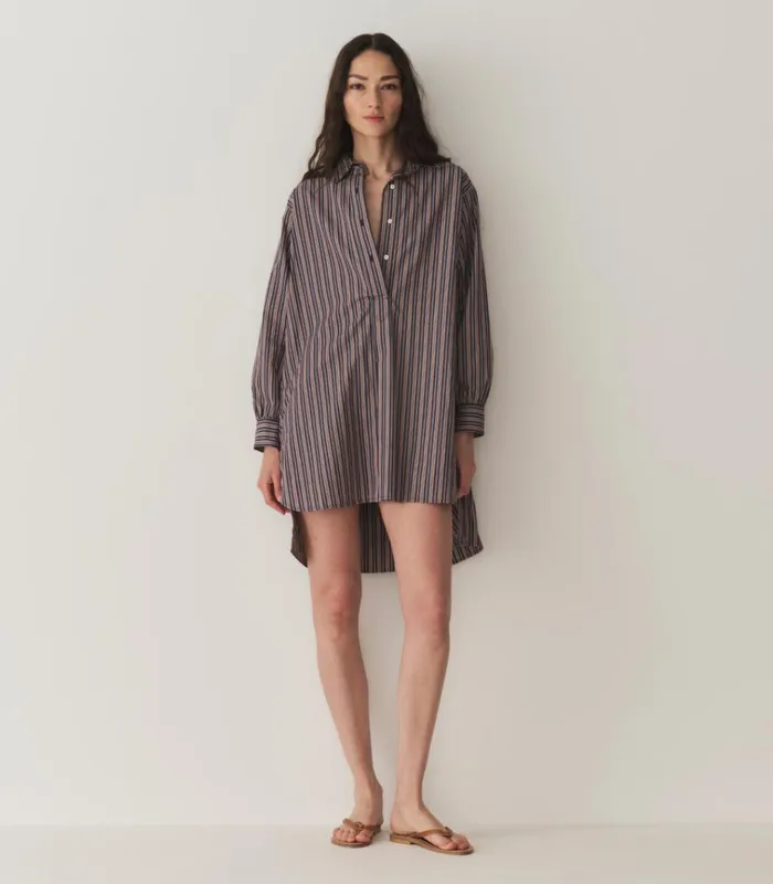 Shop JORA DRESS San Marino Stripe DEN Dresses