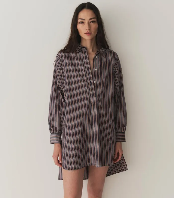 Shop JORA DRESS San Marino Stripe DEN Dresses