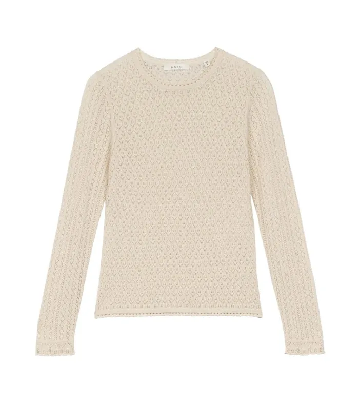 Shop JOURNEE SWEATER Ivory DEN Knitwear
