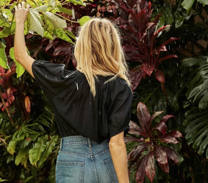 Shop JUNE TOP Black DEN Tops