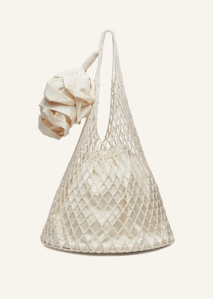 Shop Magda Butrym Handbags Maxi Devana Bag In Cream Shop Magda Butrym Handbags Maxi Devana Bag In Cream