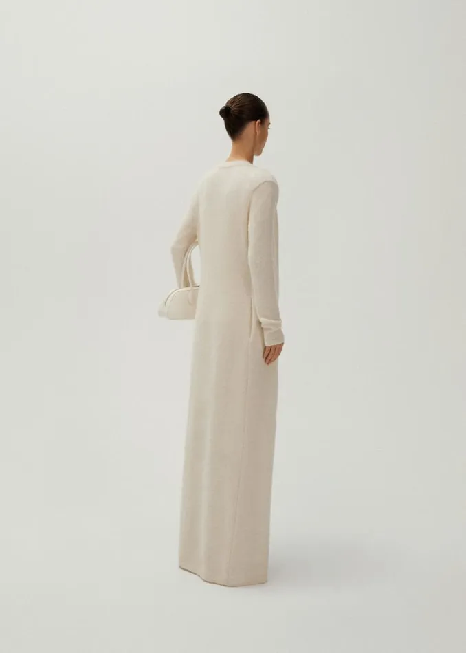 Shop Magda Butrym Knitwear Mohair Blend Knit Duster Cardigan In Cream Shop Magda Butrym Knitwear Mohair Blend Knit Duster Cardigan In Cream