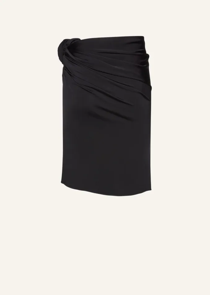 Shop Magda Butrym Skirts Rose Appliqu Jersey Skirt In Black Shop Magda Butrym Skirts Rose Appliqu Jersey Skirt In Black