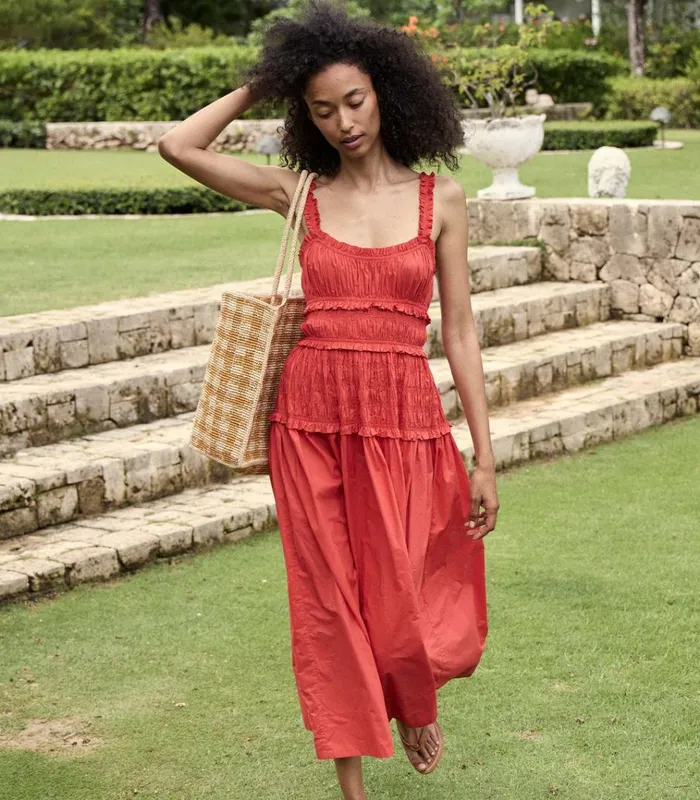 Shop MARIANNE DRESS Scarlet DEN Dresses