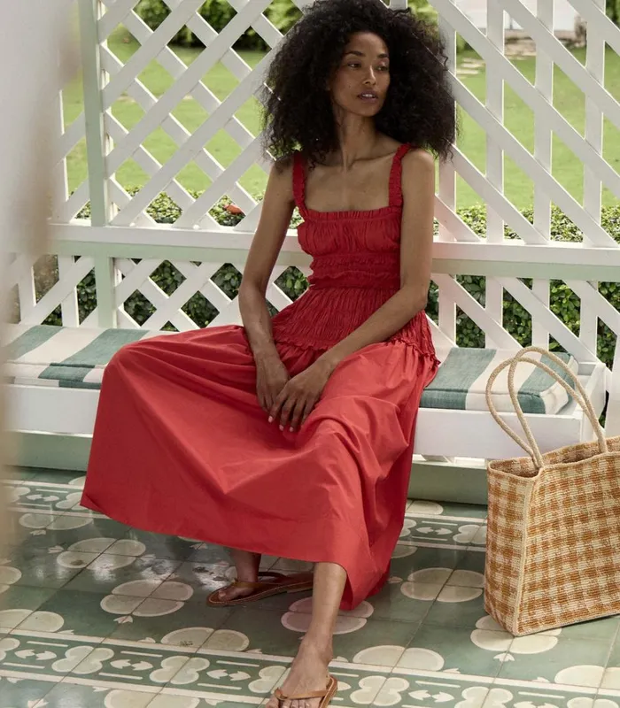 Shop MARIANNE DRESS Scarlet DEN Dresses