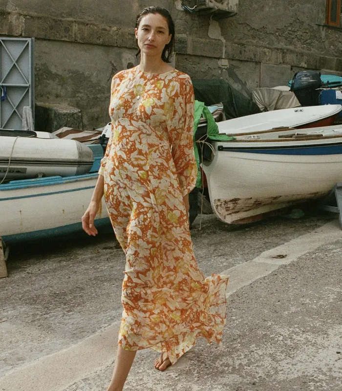 Shop OLIANA DRESS Sienna Anemone Bloom DEN Dresses