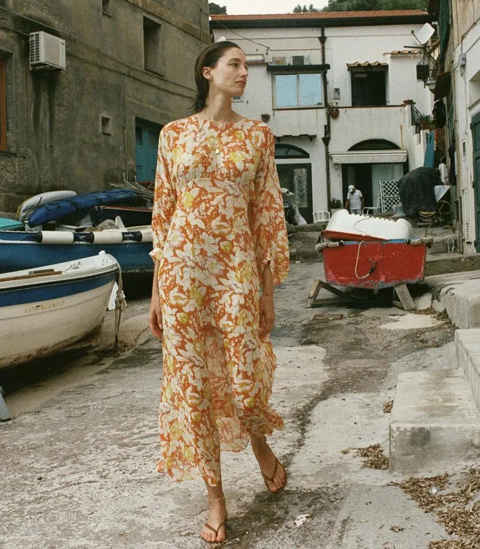 Shop OLIANA DRESS Sienna Anemone Bloom DEN Dresses