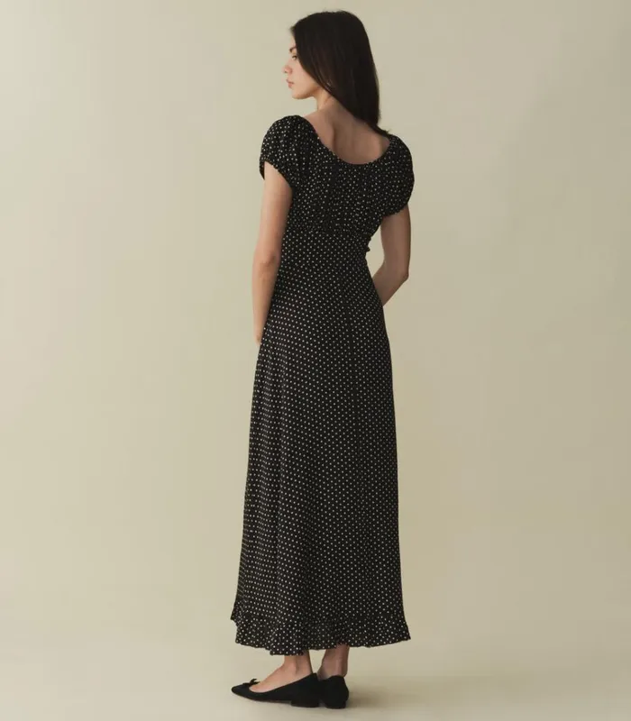 Shop RAMONA DRESS Noir Dot DEN Dresses