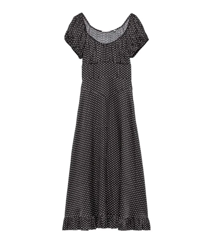 Shop RAMONA DRESS Noir Dot DEN Dresses