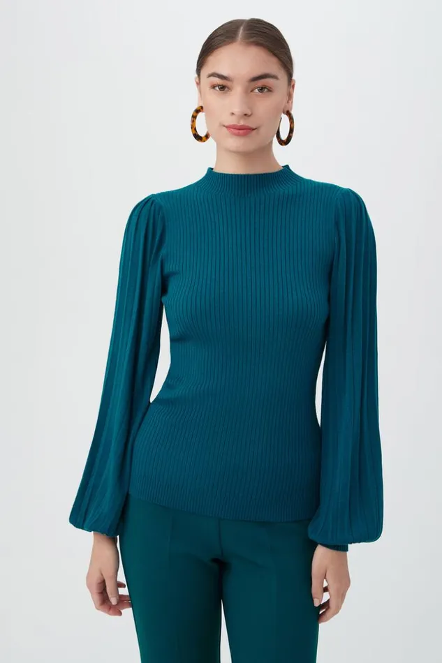 SHOP Trina Turk ALL TOPS GLOSSY SWEATER