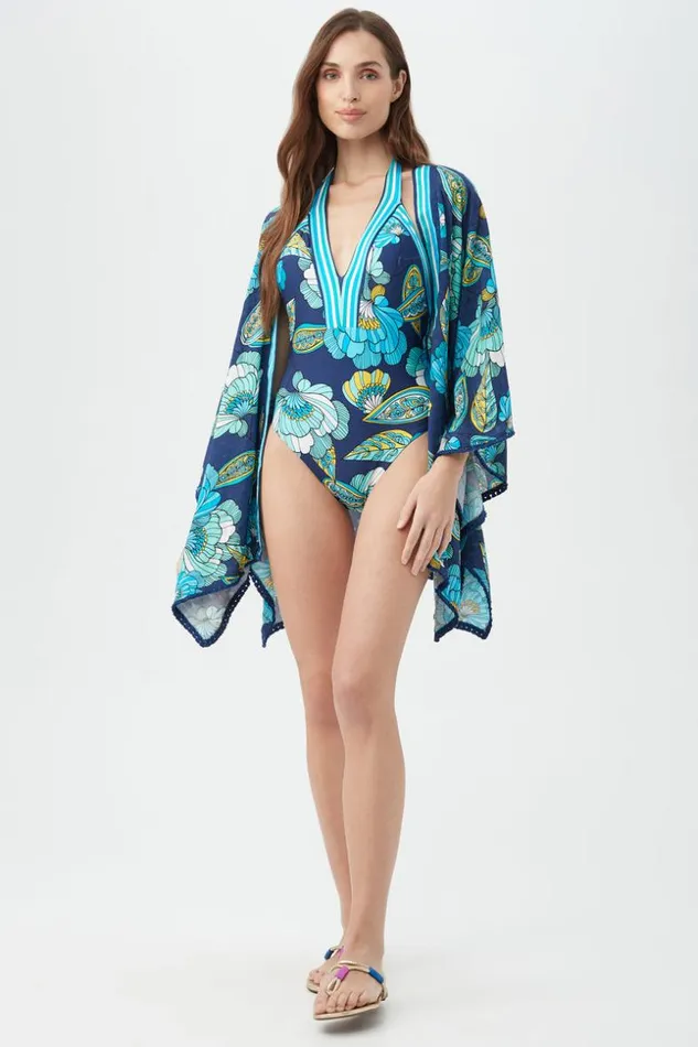 SHOP Trina Turk MATCHING SWIM SETS WOMEN039S PIROUETTE KIMONO SWIM COVERUP