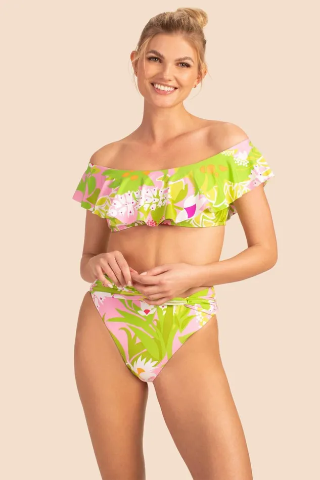SHOP Trina Turk SWIM TOPS LA PALMA OFF THE SHOULDER TOP