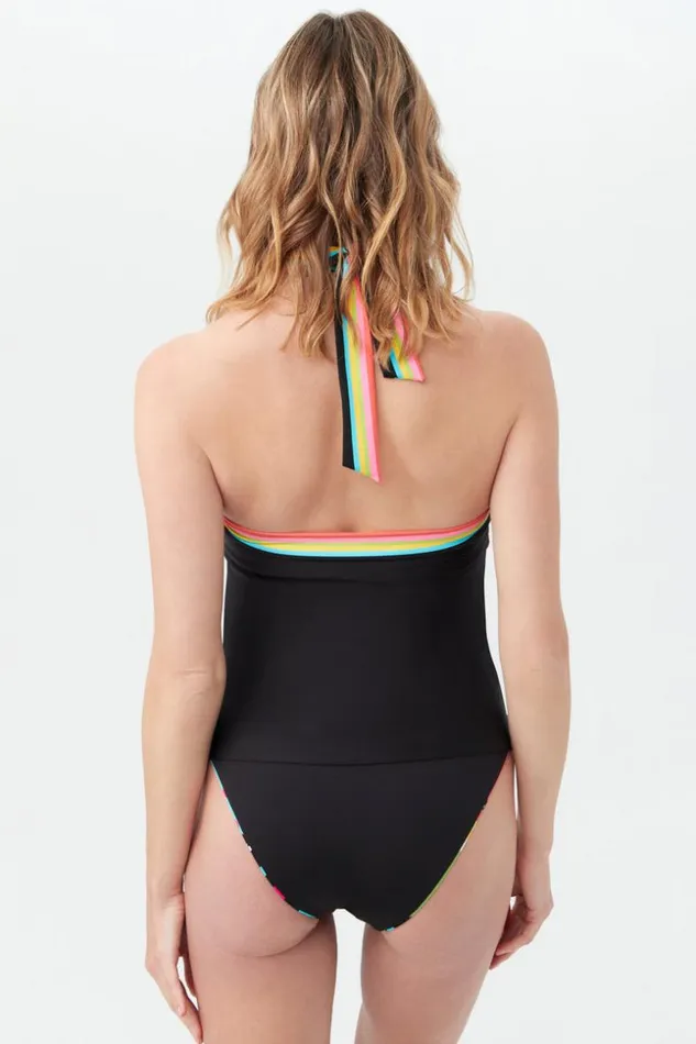 SHOP Trina Turk SWIM TOPS WOMEN039S TIKI REVERSIBLE HIGH NECK TANKINI SWIM TOP