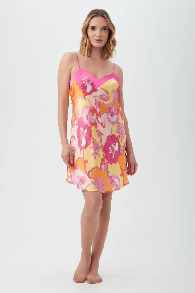 SHOP Trina Turk WOMEN039S SLEEPWEAR APACHE BLOOM WOMEN039S SHORT SILK CHEMISE NIGHTGOWN SHOP Trina Turk WOMEN039S SLEEPWEAR APACHE BLOOM WOMEN039S SHORT SILK CHEMISE NIGHTGOWN