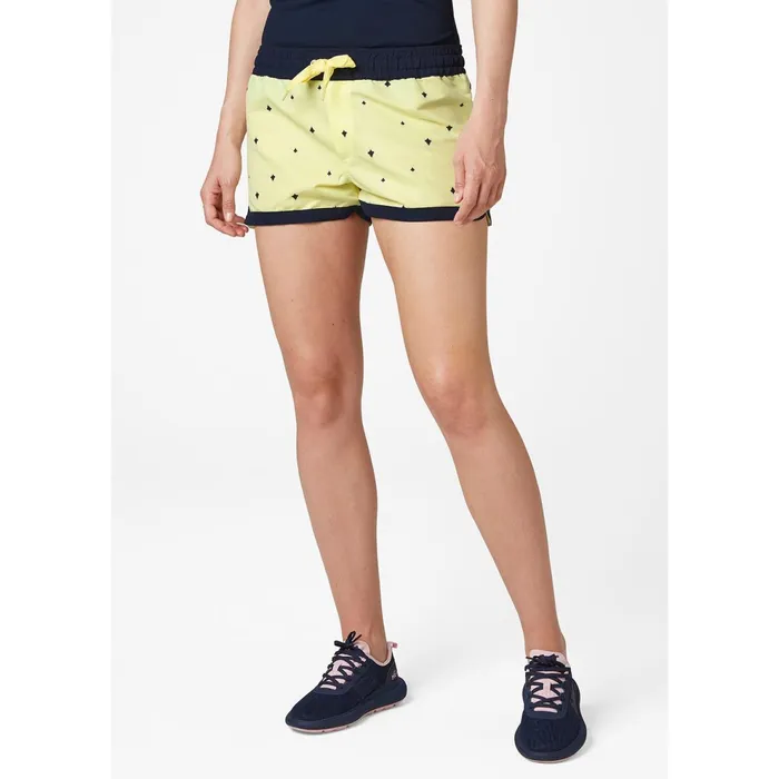 Shorts and Beachwear Women Helly Hansen W SOLEN PRINTED WATERSHORTS 25034 386 Yellow Pear
