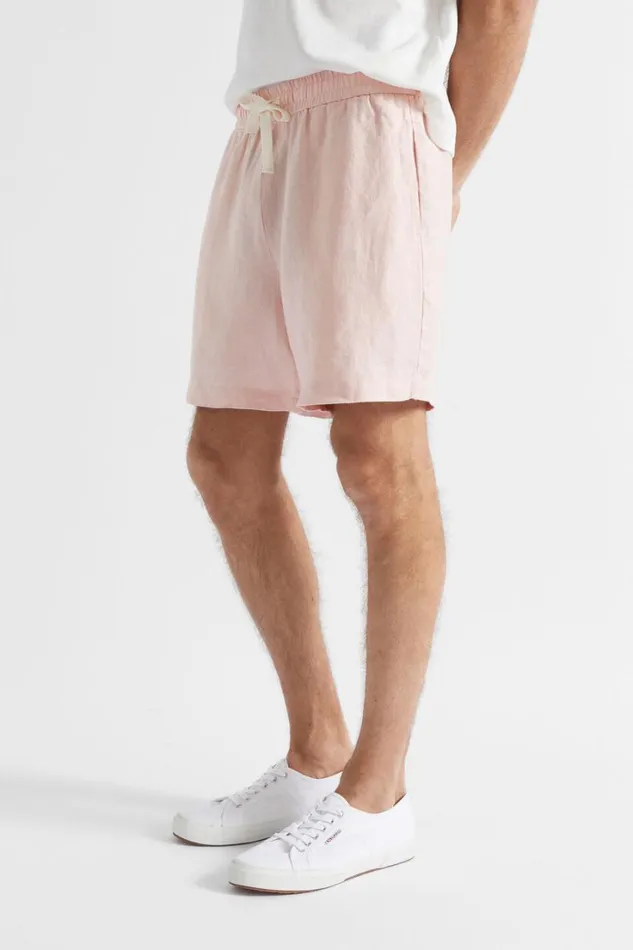 Shorts Man Seed Heritage Linen Short Shell Pink