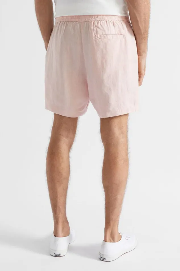 Shorts Man Seed Heritage Linen Short Shell Pink
