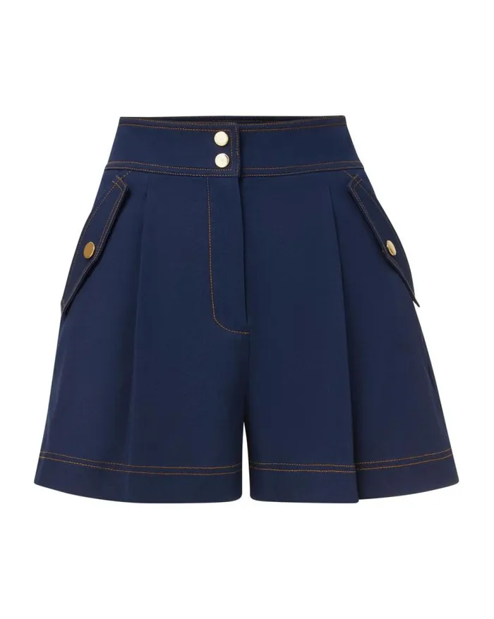 Skirts and Shorts Shop Veronica Beard Keita HighRise Short Ecru