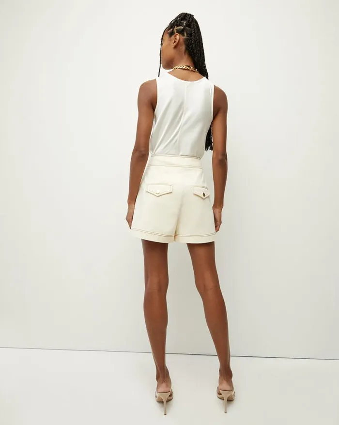 Skirts and Shorts Shop Veronica Beard Keita HighRise Short Ecru