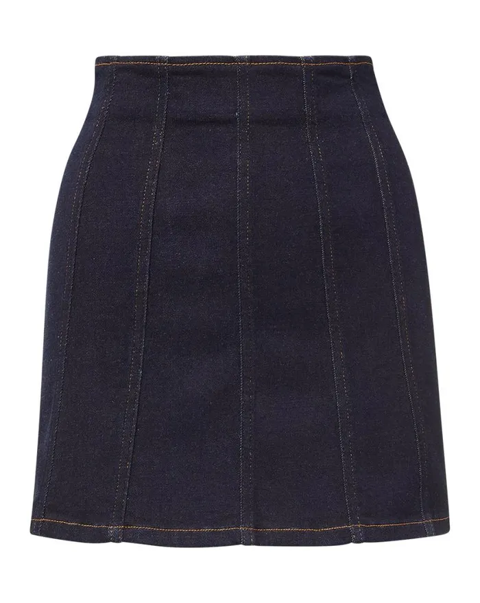 Skirts and Shorts Shop Veronica Beard Pierson Denim Miniskirt Oxford