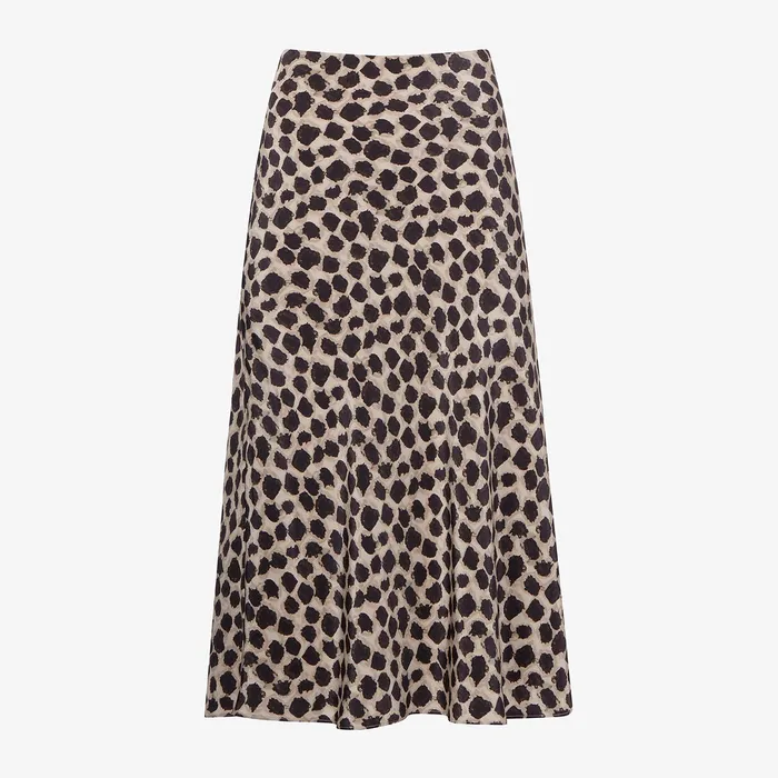 Skirts Women M M LaFleur The Orchard Skirt 8211 Washable Silk Sahara Print