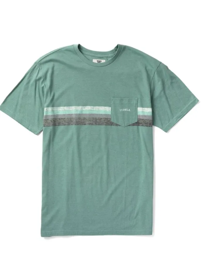 Sky Bridge Ss Tee Smokey Jade Men Vissla Tees