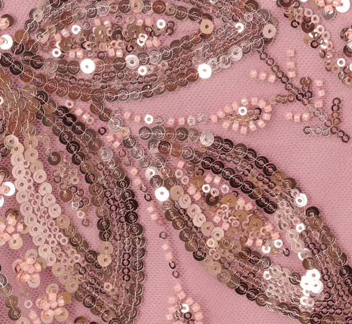 Sleeves Womens Adrianna Papell Sequin Embroidered Top With Three Quarter Sleeves In Dusty Rose