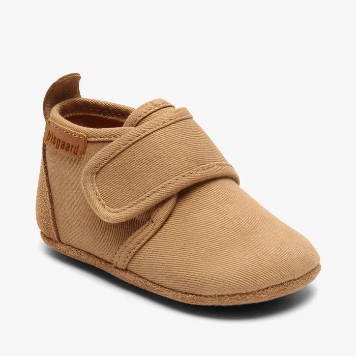 Slippers baby cotton camel Brown bisgaardshoes BABY