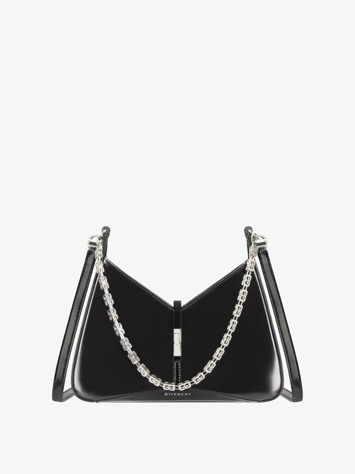 Small Cut Out Bag In Shiny Leather With Chain Black Women Givenchy Shoulder Bags Small Cut Out Bag In Shiny Leather With Chain Black Women Givenchy Shoulder Bags