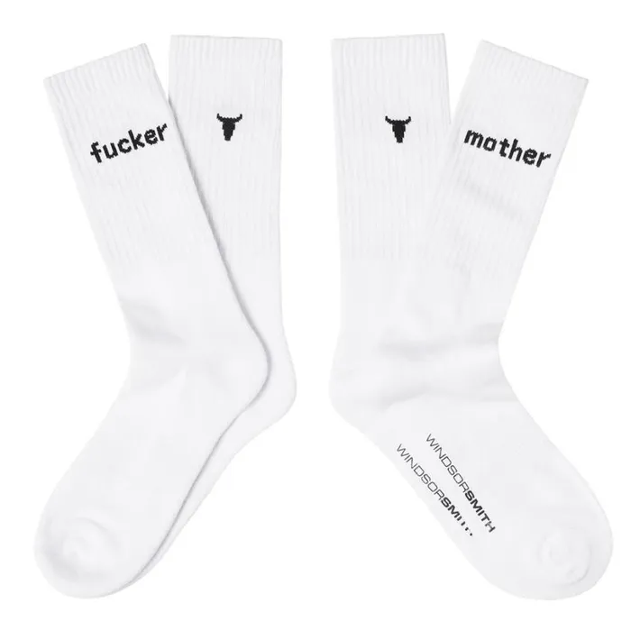 Socks Men Windsor Smith NOVELTY SOCK MOTHER FCKER Socks Men Windsor Smith NOVELTY SOCK MOTHER FCKER