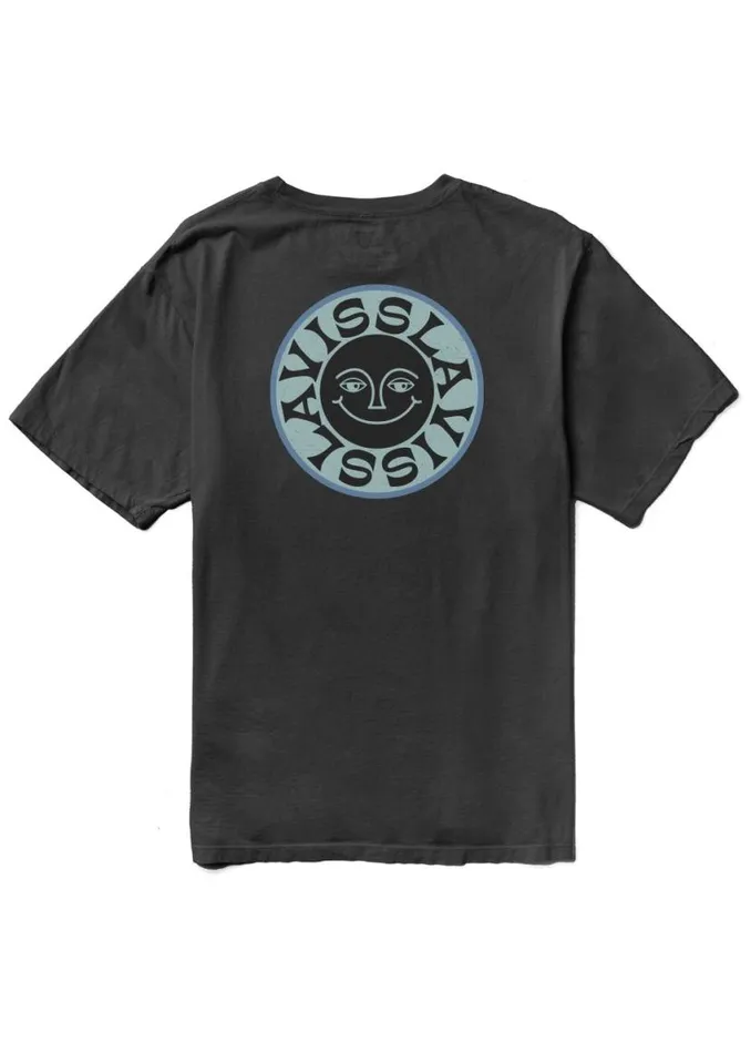 Solar Smiles Organic Tee Phantom Men Vissla Tees