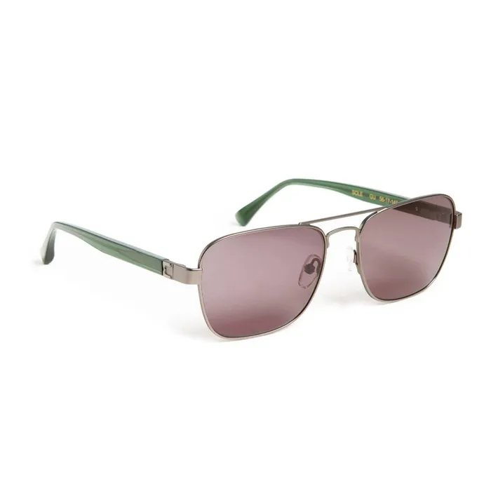 Sole Aviator Sunglasses 8211 Gunmetal Women Bruno Magli Sunglasses
