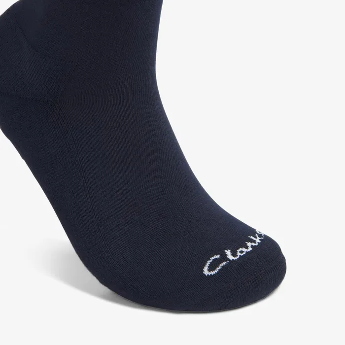 Solid Crew Sock Navy Men Clarks Accessories